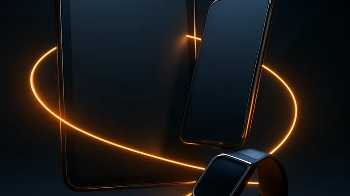 8777 IELTS COM Multiple devices floating in harmony